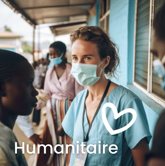 Médecin oeuvrant pour une cause humanitaire